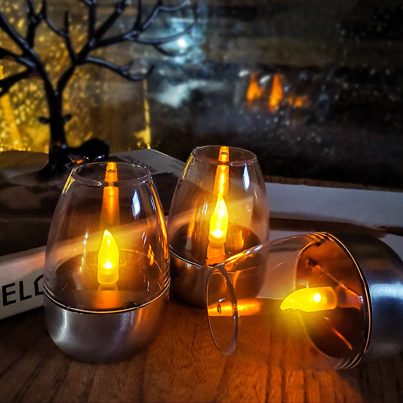 Outdoor Lighting Company - Solar Powered Flameless Candles Outdoor Waterproof