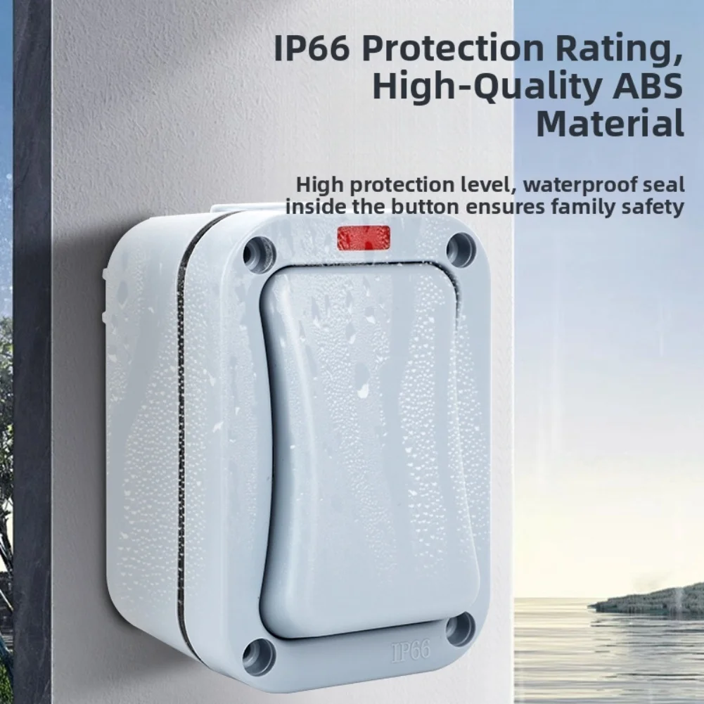 Xl Outdoor Lighting - Outdoor Light Switch 1 Gang Wall