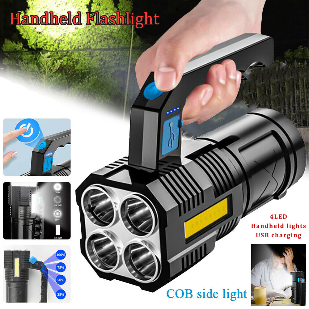 Outdoor Lighting Usb - USB Rechargeable Handheld LED Flashlight Outdoor