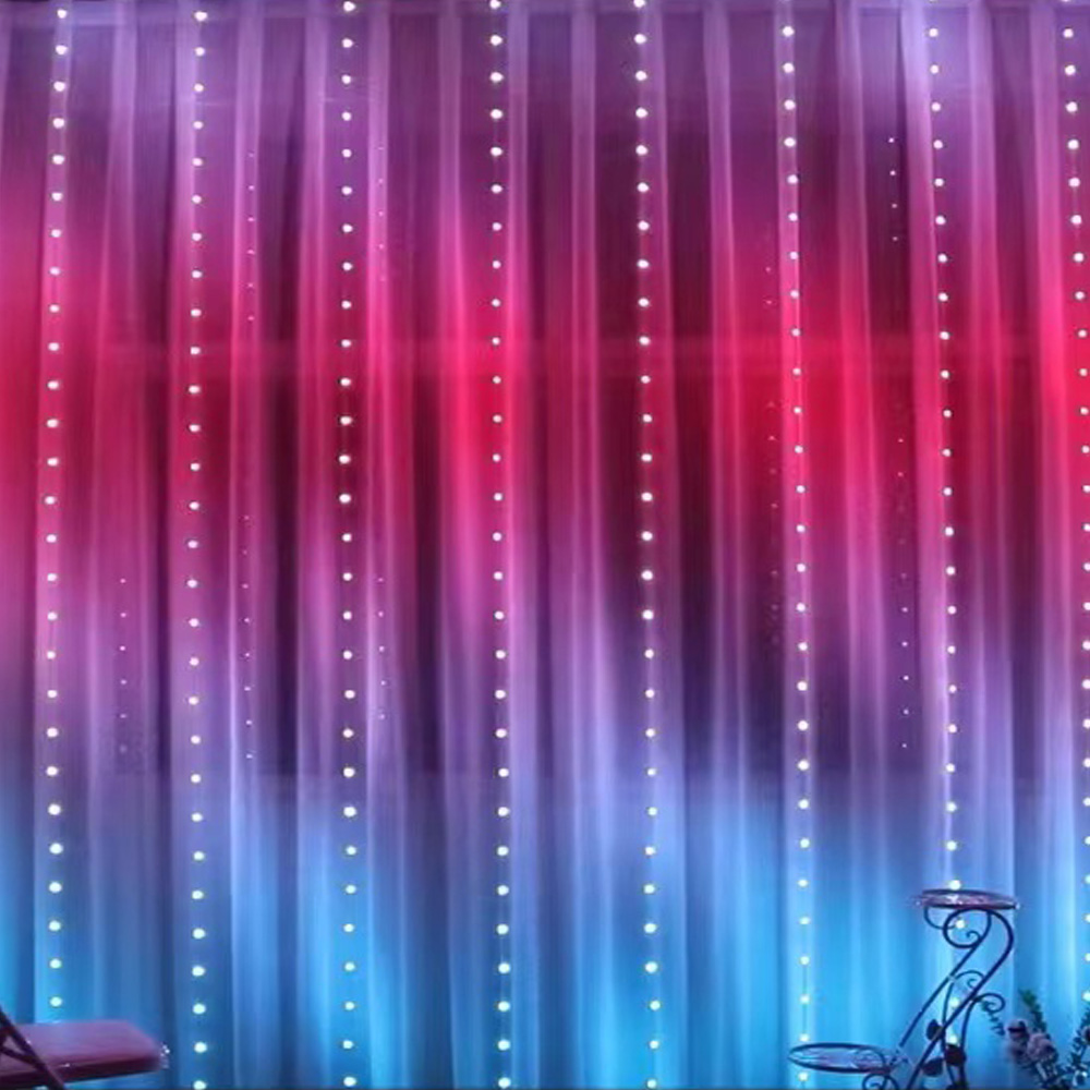 Outdoor Lighting Usb - 3M RGB Smart LED Curtain Lights