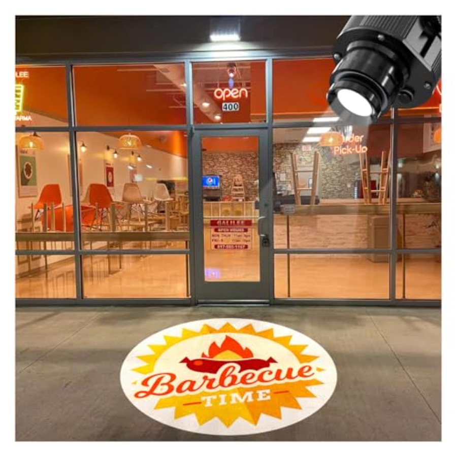 Outdoor Lighting For Store - Logo GOBO Projector for Business Outdoor