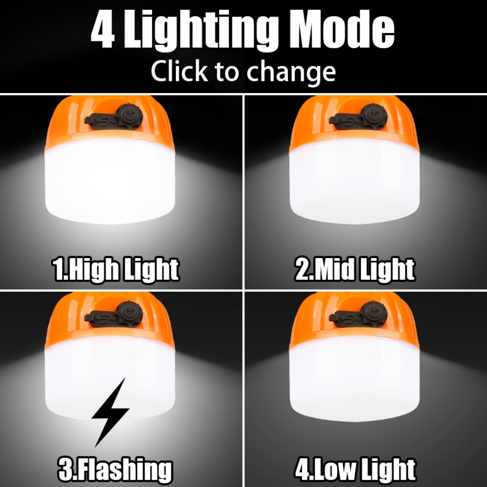 Portable Mini Camping Lamp 4 L - مراجعة Outdoor Lighting Usb وسعره