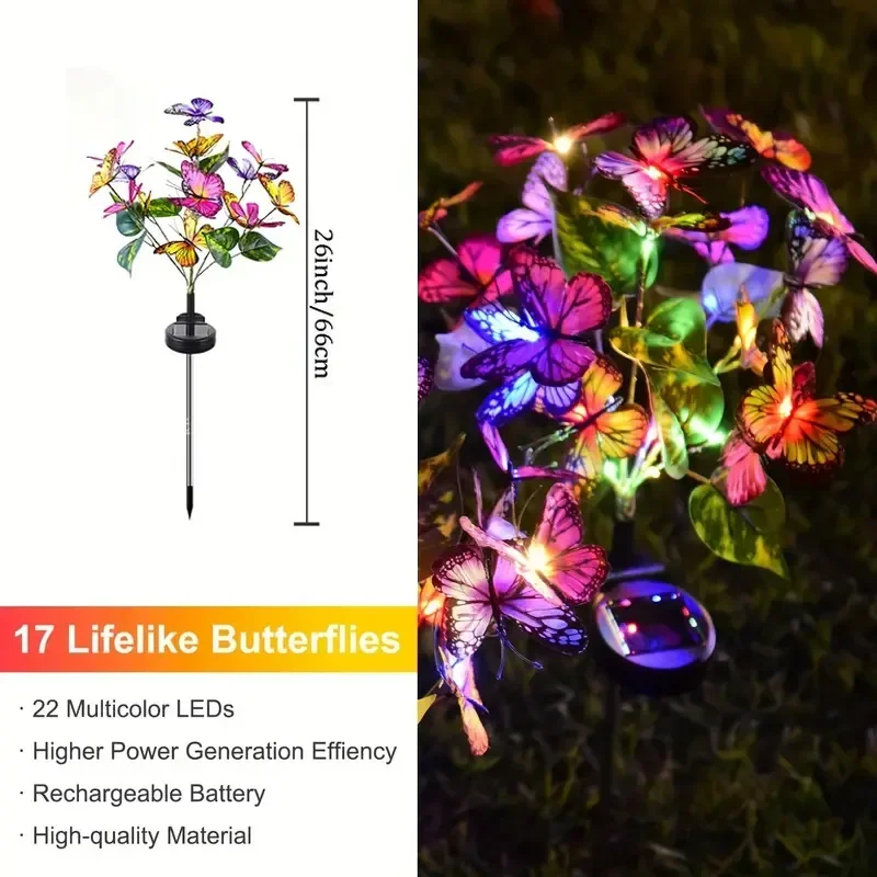 Solar LED Butterfly Garden Lig - مراجعة Outdoor Lighting Company وسعره