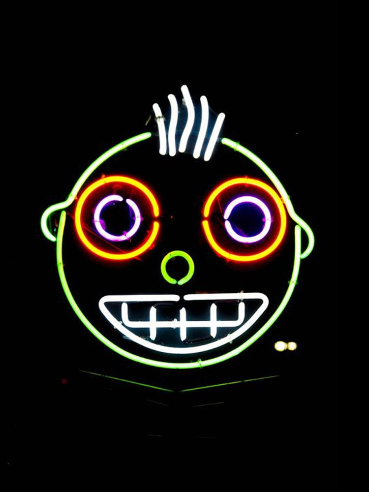 Neon Sign For Round Smiley ner - مراجعة Outdoor Lighting For Store وسعره