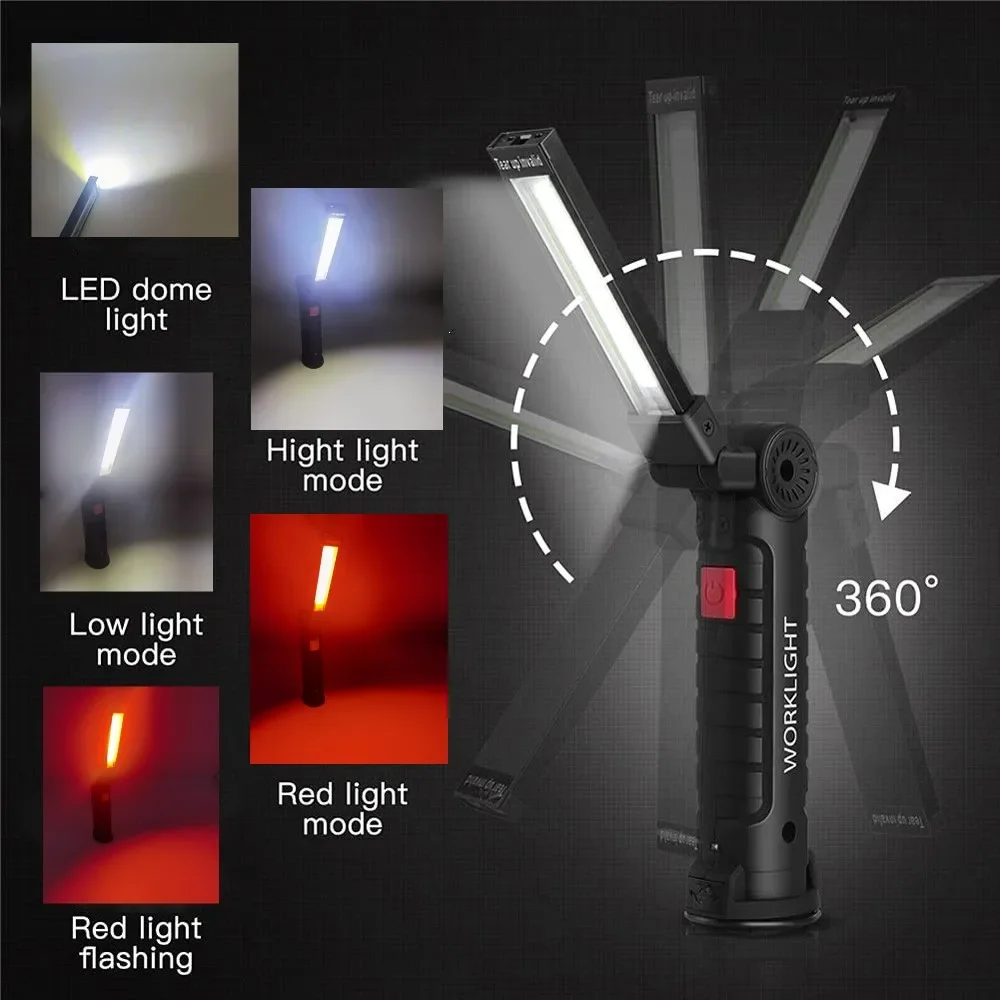 Portable COB LED Flashlight US - مراجعة Outdoor Lighting Usb وسعره