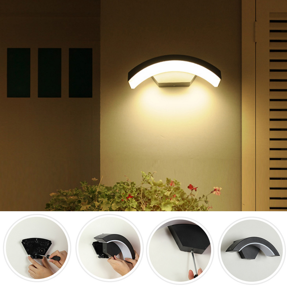 9W RGBW Smart Outdoor Wall Lam - مراجعة Outdoor Lighting Zigbee وسعره
