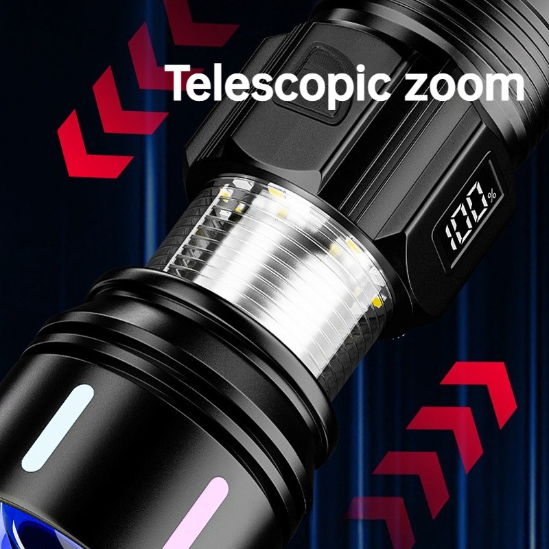 Strong Light LED Flashlight Te - مراجعة Outdoor Lighting Usb وسعره