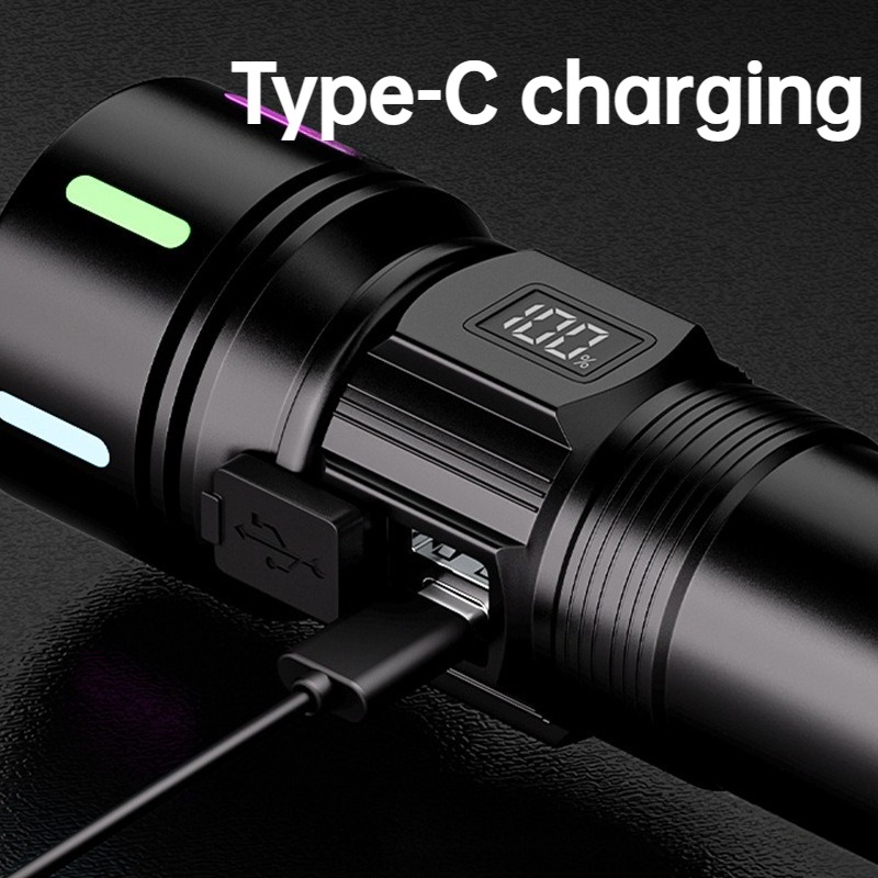 Strong Light LED Flashlight Te - مراجعة Outdoor Lighting Usb وسعره
