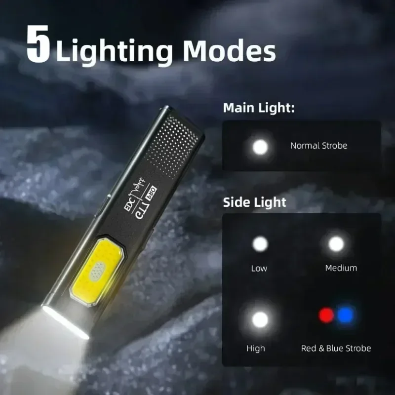 Mini LED Flashlight USB C Rech - مراجعة Outdoor Lighting Usb وسعره