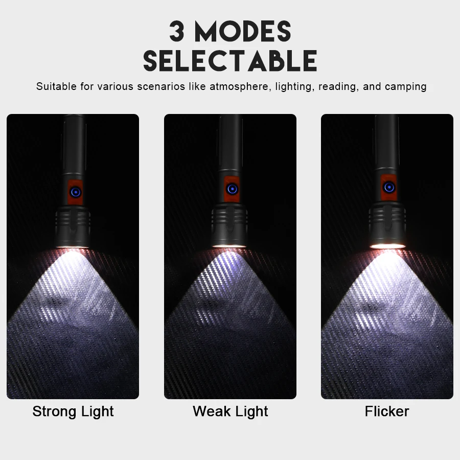 High Power LED Flashlight USB  - مراجعة Outdoor Lighting Usb وسعره