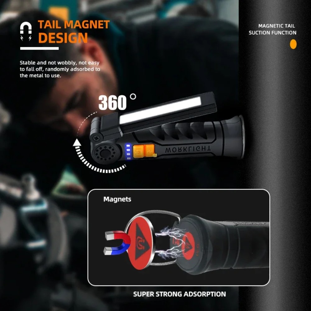 Portable COB LED Flashlight US - مراجعة Outdoor Lighting Usb وسعره
