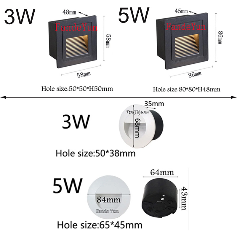 Dimmable 3W 5W Recessed LED Ou - مراجعة Xl Outdoor Lighting وسعره