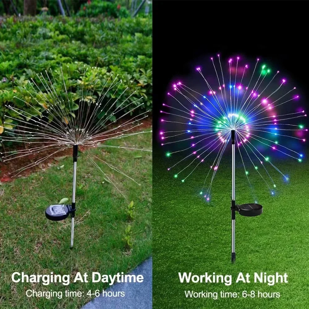 200LED Solar Firework Lamp Out - مراجعة Wired Pathway Light وسعره