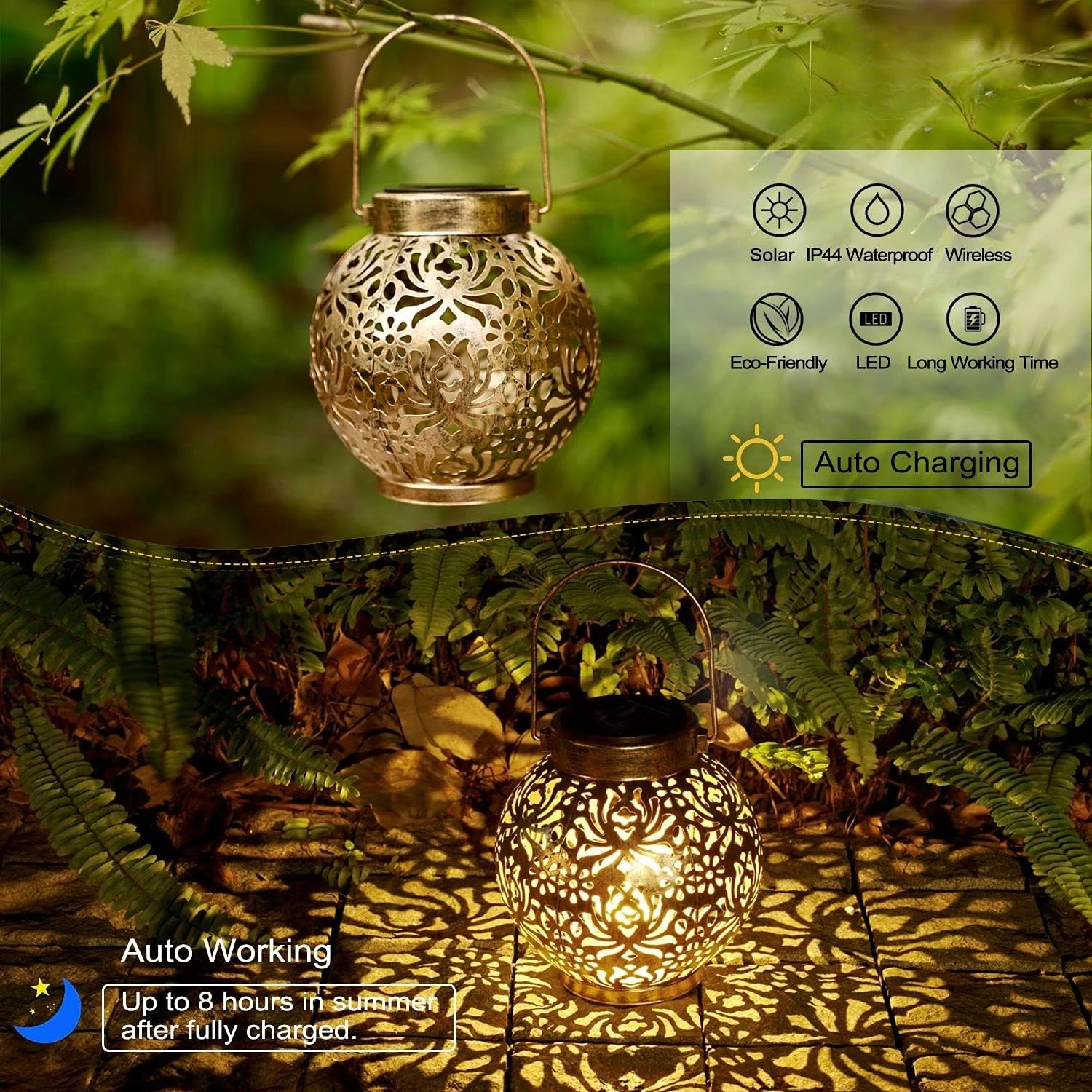 1-6PCS Moroccan Solar Lanterns - مراجعة Outdoor Lighting Company وسعره