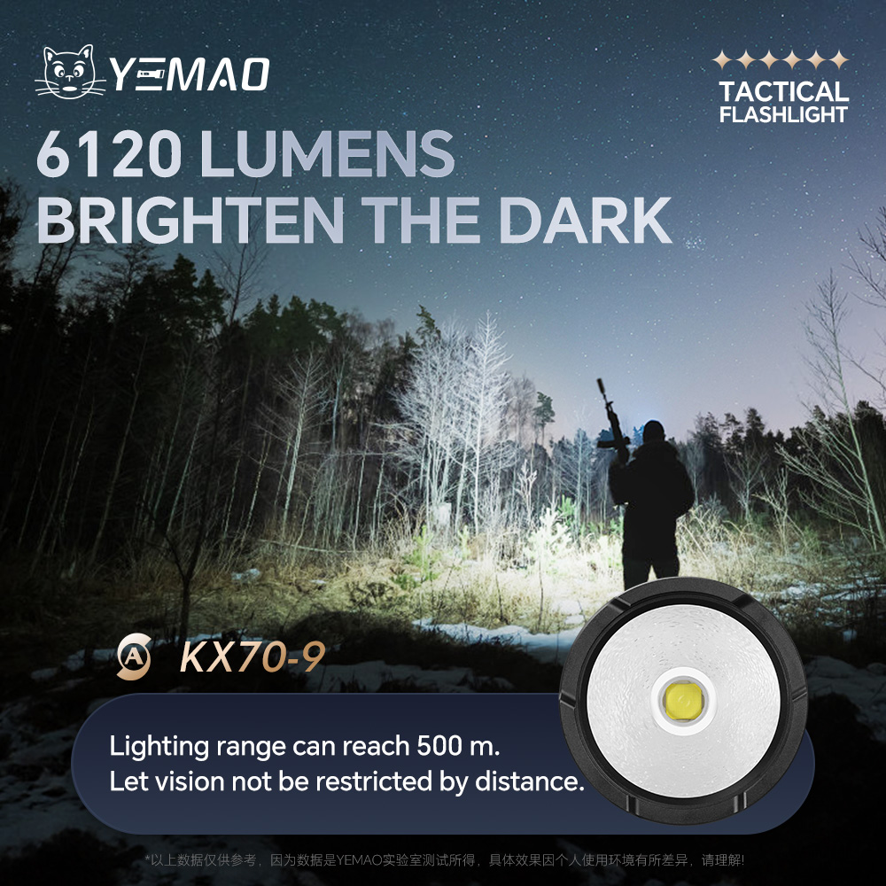 YEMAO-A81 6210LM Flashlight, U - مراجعة Outdoor Lighting Usb وسعره