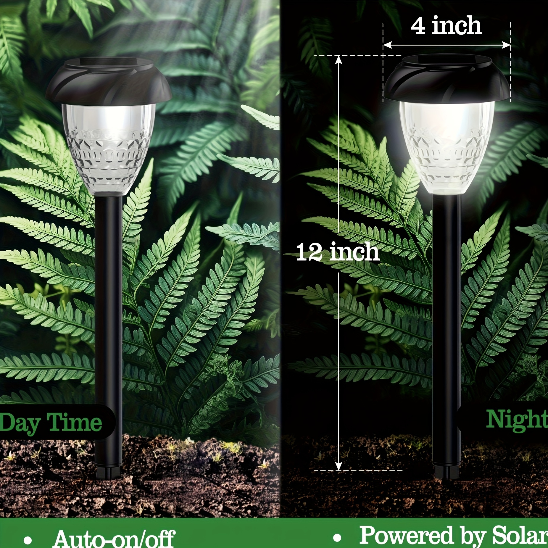10pcs Solar Pathway Lights for - مراجعة Wired Pathway Light وسعره