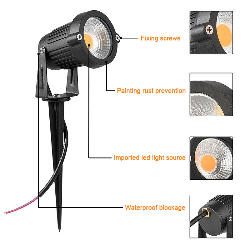 10Pcs LED Lawn Lamp Waterproof - مراجعة Outdoor Lighting Zigbee وسعره