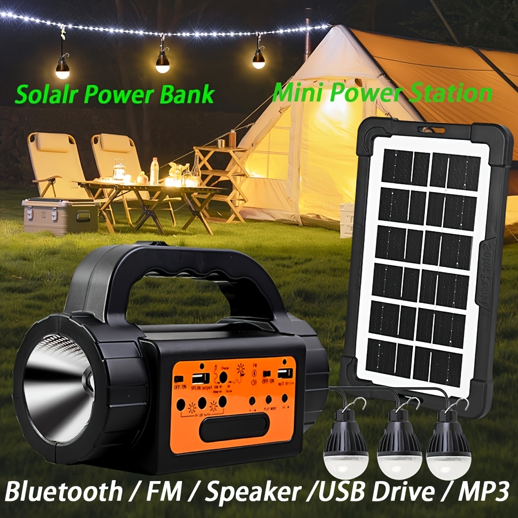 Solar Rechargeable Camping Lig - مراجعة Outdoor Lighting Usb وسعره