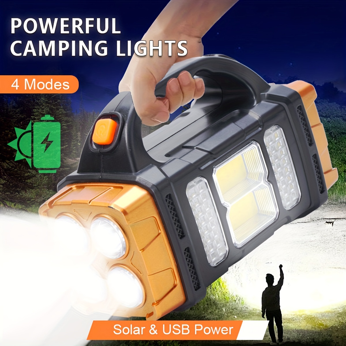 New Upgrade Rechargeable High  - مراجعة Outdoor Lighting Quality وسعره