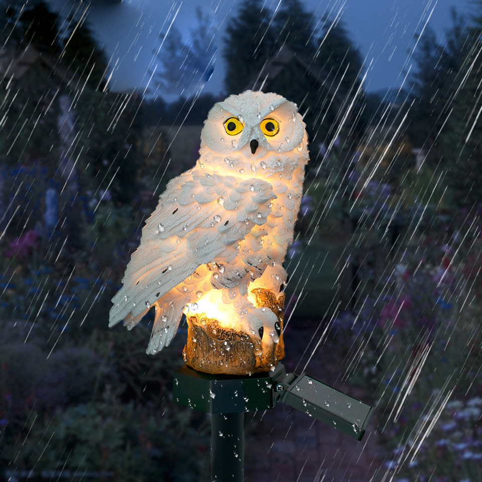 Solar Owl Statue Garden Light  - مراجعة Outdoor Lighting Company وسعره