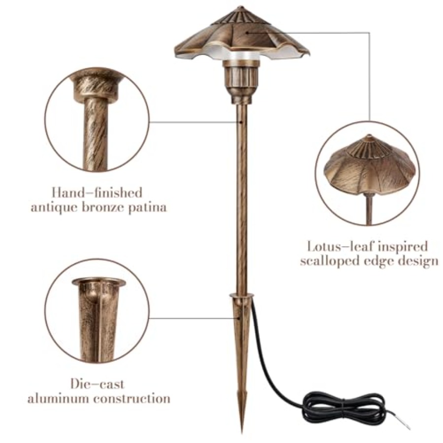 Low Voltage Landscape Lights,  - مراجعة Wired Pathway Light وسعره
