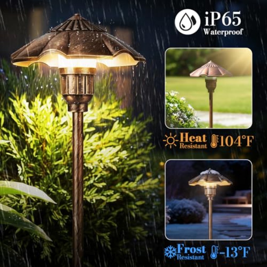 Low Voltage Landscape Lights,  - مراجعة Wired Pathway Light وسعره