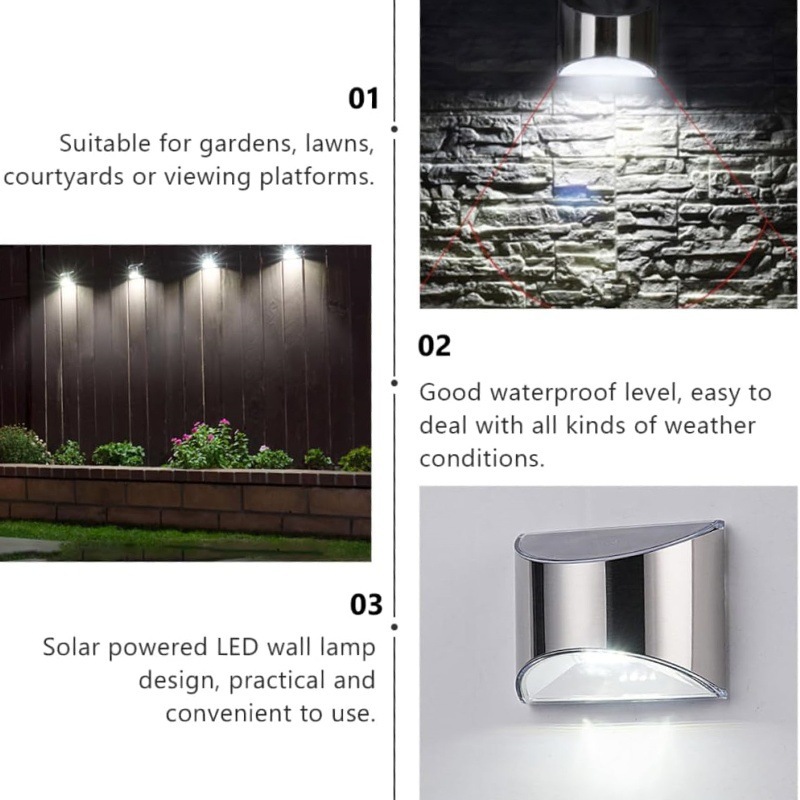 2Pcs Solar Garden Light Stainl - مراجعة Xl Outdoor Lighting وسعره