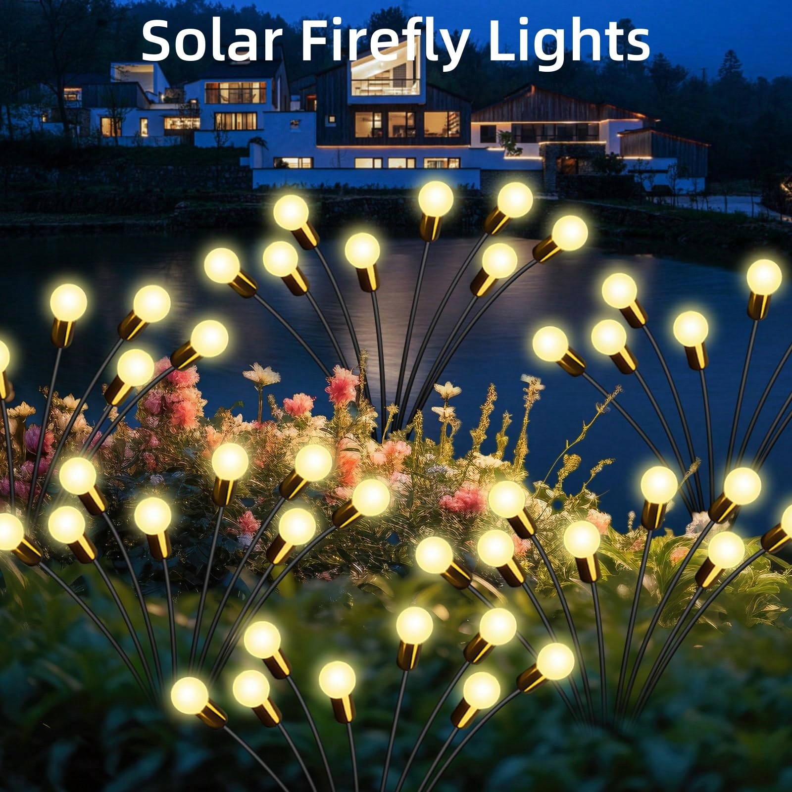 8 LED Swaying Solar Firefly Ga - مراجعة Wired Pathway Light وسعره
