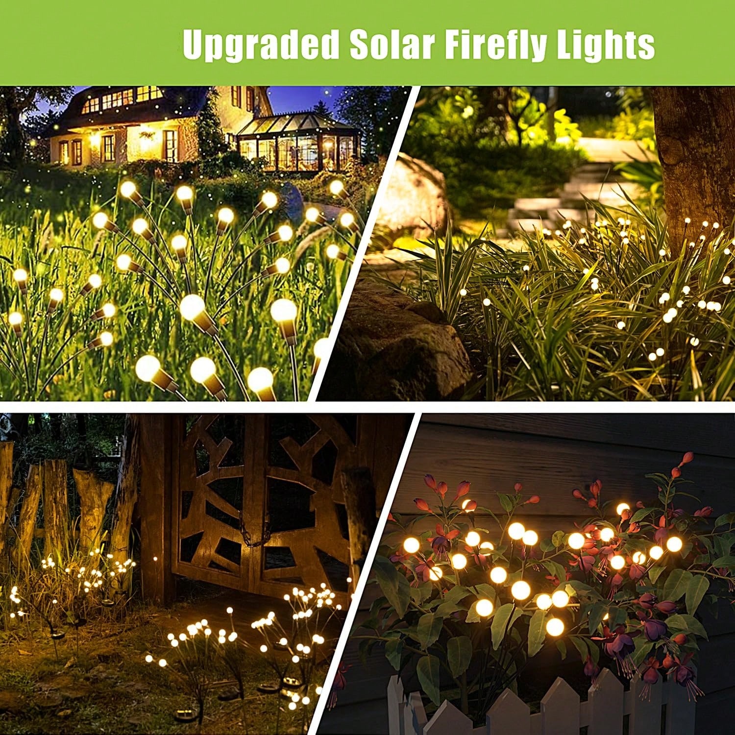 8 LED Swaying Solar Firefly Ga - مراجعة Wired Pathway Light وسعره