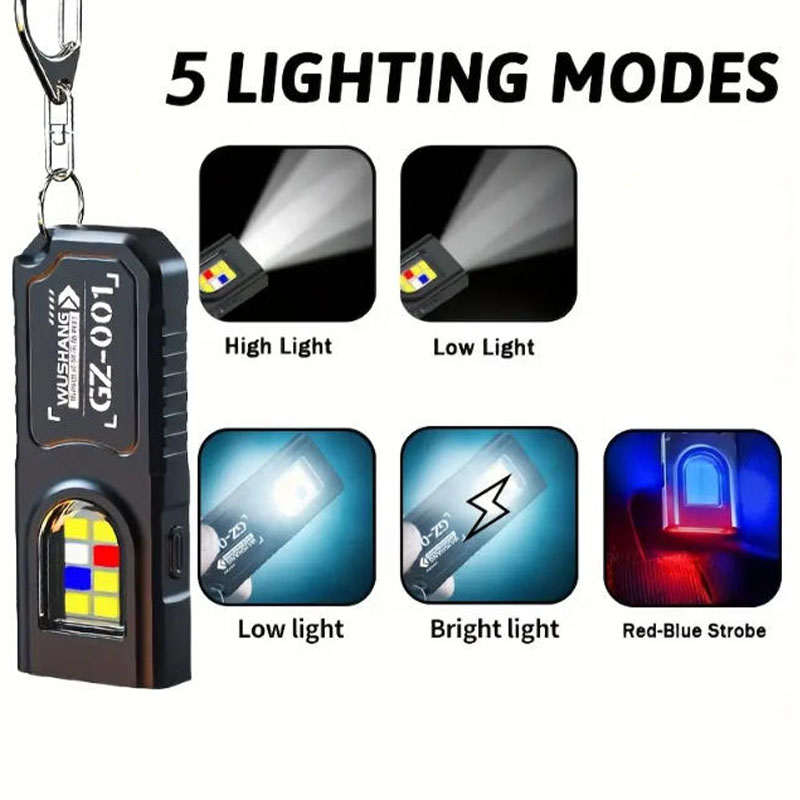 Multifunctional Keychain Flash - مراجعة Outdoor Lighting Usb وسعره