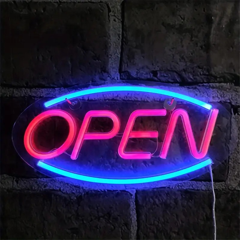 OPEN LED Neon Sign, USB Neon S - مراجعة Outdoor Lighting For Store وسعره