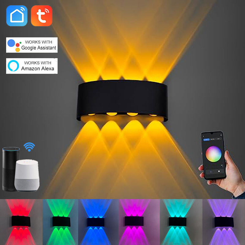 Tuya  Up and Down Wall Light S - مراجعة Outdoor Lighting Zigbee وسعره