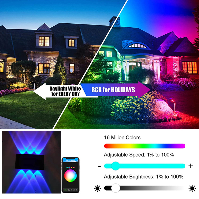 Tuya  Up and Down Wall Light S - مراجعة Outdoor Lighting Zigbee وسعره