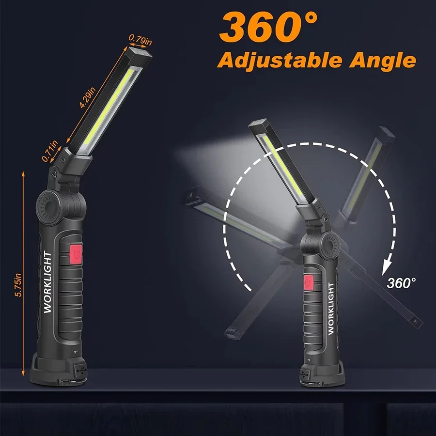 New Portable COB LED Flashligh - مراجعة Outdoor Lighting Usb وسعره