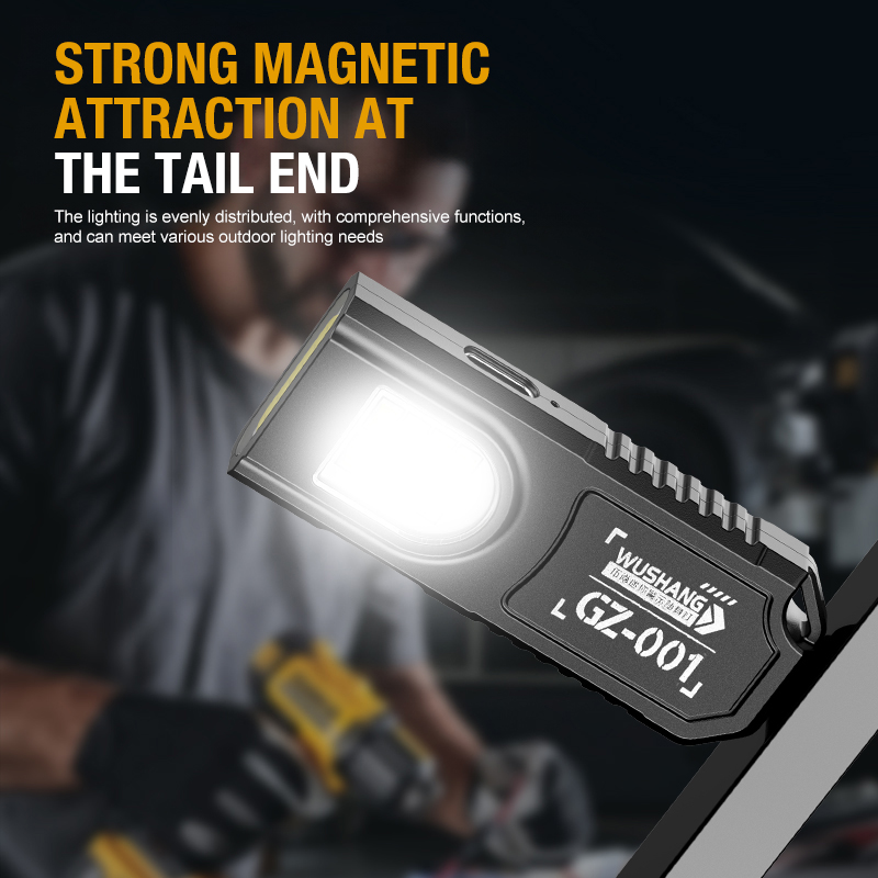 Portable Keychain LED COB Flas - مراجعة Outdoor Lighting Usb وسعره