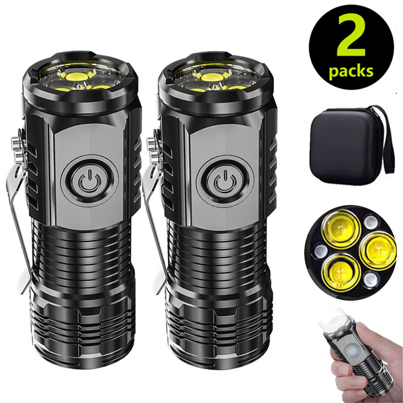Mini 3LED Flashlight With Pen  - مراجعة Outdoor Lighting Quality وسعره