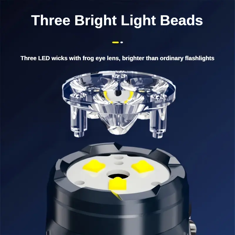 Mini 3LED Flashlight With Pen  - مراجعة Outdoor Lighting Quality وسعره
