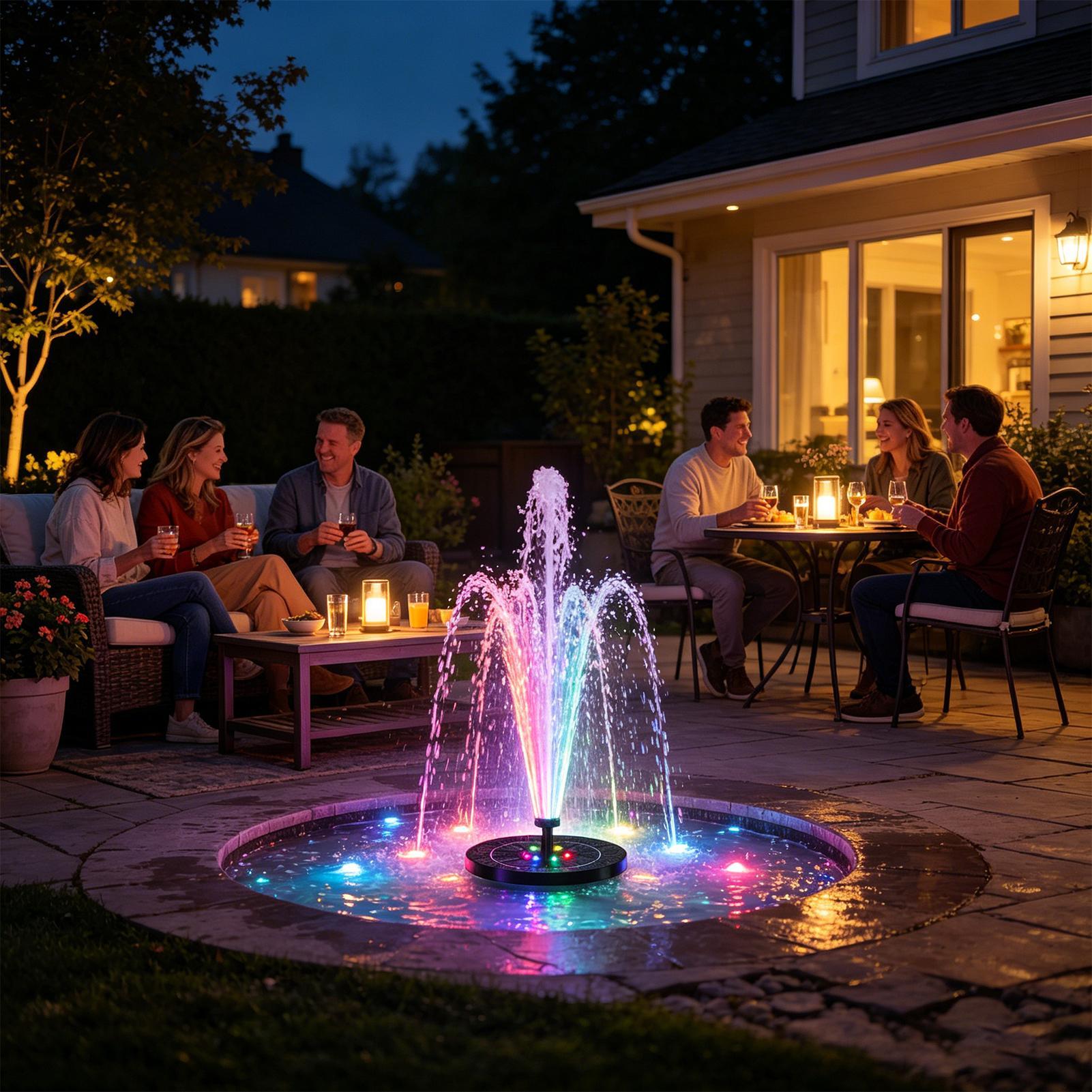 Floating Solar Bird Bath Fount - مراجعة Outdoor Lighting Company وسعره