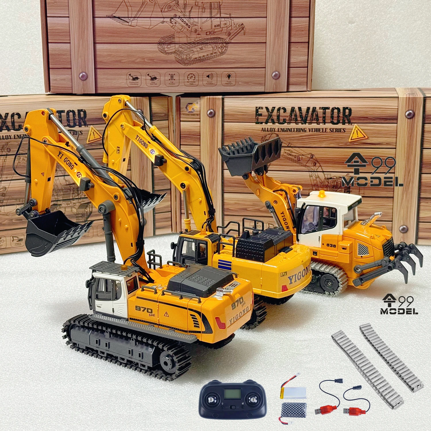 1/50 970 520 Mini RC Excavator - مراجعة Wired Pathway Light وسعره