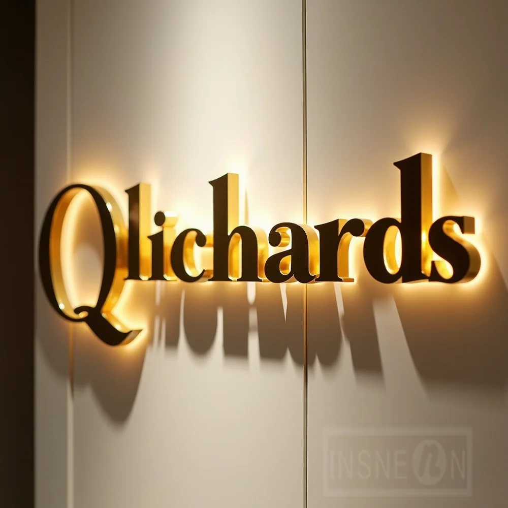 Custom Metal LED Sign Wall Log - مراجعة Outdoor Lighting For Store وسعره