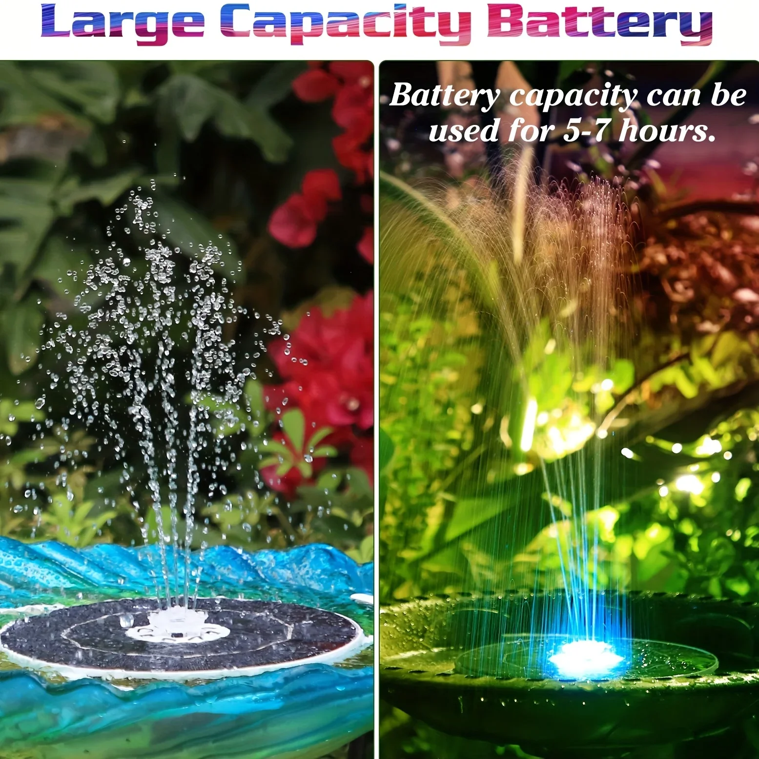 6.5W LED Solar Fountain Pump w - مراجعة Outdoor Lighting Company وسعره